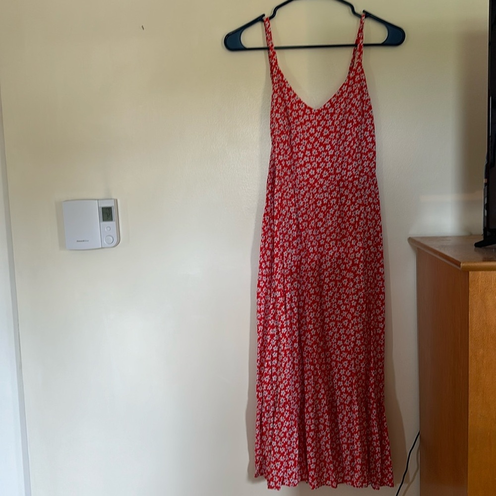 Red floral old navy dress